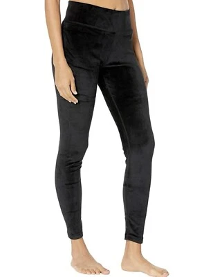 P.J. Salvage Womens Solid Velvet Black Pajama Leggings Size Medium - Image 1 of 2