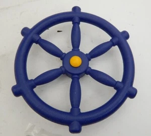 Jungle Gym Kingdom - Pirate Ship Wheel for Kids Outdoor , Blue - Picture 1 of 6