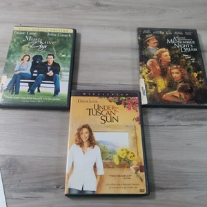 3 DVD Lot Diane Lane Must Love Dogs Midsummer Nights Dream Under The Tuscan Sun - Picture 1 of 12