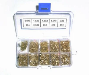 1700 Stck. Leiterplatte Messing Nieten elektronischer Prototyp Sortiment Kit 10 Werte. - Bild 1 von 11