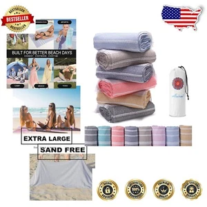 Extra Large Quick-Dry Pool Towels, Sand-Free & Soft - 6 Packs for All Ages - Picture 1 of 7