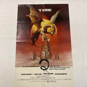 Q THE WINGED SERPENT Original 1982 One Sheet Movie Poster CARRADINE LOWEST PRICE - Picture 1 of 8
