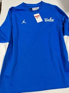 Nike Jordan UCLA Football Performance Long Sleeve Colorblock Shirt Large New - Picture 1 of 5