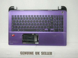 Toshiba Satellite L50-b Series Purple Palmrest UK Keyboard A000301410 DAMAGE - Picture 1 of 8