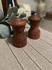 Vintage Mid-Century 4? Wooden Salt & Pepper Shakers | Made In Italy