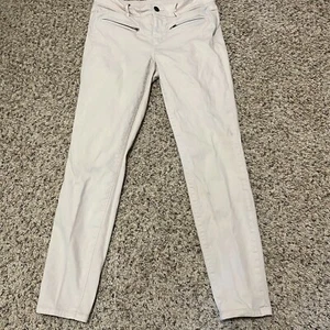 Loft Womens Beige Super Skinny Mid Rise Jeans Size 28/6 - Picture 1 of 9