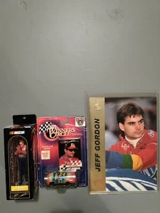 Vtg. Lot of 3 1994 Mammoth Card Jeff Gordon GOLD Version Poster + #24 car+AF - Picture 1 of 12