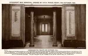 PC MEMORIAL DE GUERRA STOCKPORT CHESIRE INGLATERRA FOTO REAL POSTAL (u8697) - Imagen 1 de 2