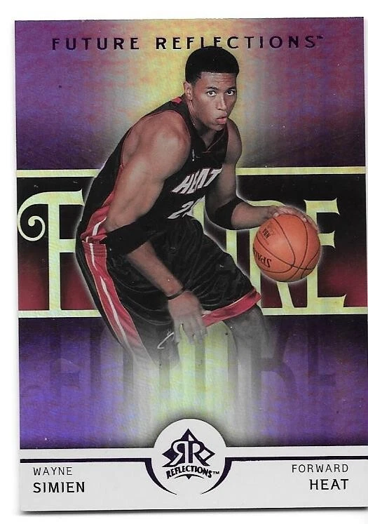 WAYNE SIMIEN ROOKIE SERIAL /250 2005-06 NBA REFLECTIONS FUTURE PURPLE 141 HEAT - Image 1 of 1