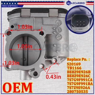 OEM Throttle Body Fits Ford Fiesta Escape 1.6L 2011-2019 BE8Z9E926B 7S7Z9E926A - Image 1 of 4