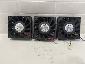 3X HIGHFINE 12cm 120mm 200CFM 4000RPM CPU Cooling Fan FFC1212DE 12V DC 3-Pin 3- - Picture 1 of 3