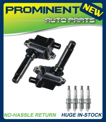 Juego de 2 bobinas de encendido y 4 bujías NGK Platinum para Kia Sportage UF283 Foto 1 de 3