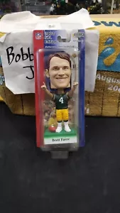 NIB 2002 BRETT FAVRE GREEN BAY PACKERS UPPER DECK PLAY MAKERS BOBBLEHEAD W/ CARD - Picture 1 of 3