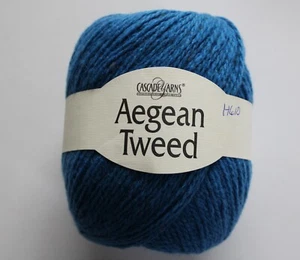 Hilo en cascada Egeo Tweed Col 16 Azul 100% Lana Orgánica 100gr 328 yardas - Imagen 1 de 3