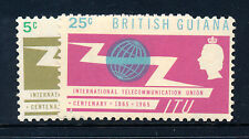 BRITISH GUIANA 1965 I.T.U. CENTENARY SG370/371  MNH