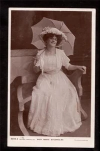 c.1908 Echtfoto Schauspielerin Miss Marie Studholme mit Sonnenschirm UK Postkarte - Bild 1 von 1