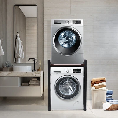 Estante organizador ajustable para lavadora y secadora estante para lavadora y secadora Foto 1 de 4