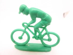 CYCLISTE VELO / RIDER / BIKE - VERT / GREEN - PLASTIQUE / PLASTIC - V7 - Picture 1 of 4