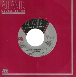 Foreigner – I Want To Know What Love Is 1987 7" Single 7-84973 - Imagen 1 de 3