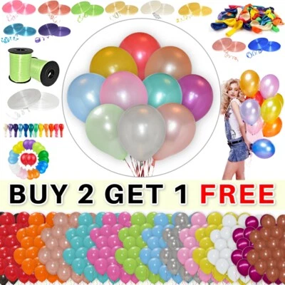 PANNU DESIGN 5-30 Latex PLAIN BALOONS Plain Curling Ribbons Quality Party Birthday Wedding