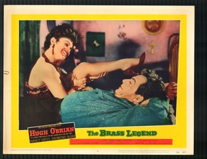 Brass Legend 11x14 Lobby Card #6 Nancy Gates and Hugh O'Brian Western