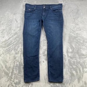 Hugo Boss Stretch Jeans Mens 38x30 Blue Charleston Slim Fit Premium Denim - Picture 1 of 13