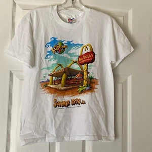 vintage 1994 the flintstones rocdonalds t-shirt - Picture 1 of 3