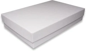 Cajas de regalo llenas de algodón Kraft blanco mate hechas en EE. UU. - Imagen 1 de 24