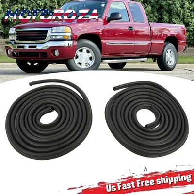 New Extended Cab Door Seal SET Weatherstrip For 00-06 Silverado Sierra X-Cab - Imagem 1 de 4