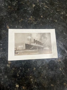 Cunard RMS Lusitania and Mauretania Ocean Liner Statue of Liberty NY Harbor - Picture 1 of 4