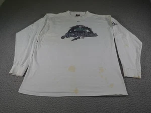Vintage Nike Milwaukee Brewers Shirt Mens Large White Center Swoosh All Star - Picture 1 of 20