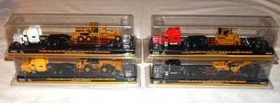 NORSCOT Peterbilt Model 389 w/Trail King Lowboy Trailer & CAT ~ Lot of 4 ~ NEW - Image 1 of 4