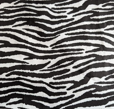 JoAnn's Cotton Fabric Zebra Print Black & White 44" Wide  x 1½ Yards - Image 1 of 4