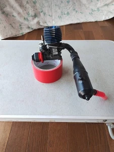 OS 12TR Motor RC Auto Motor blau Kühlkörper gebraucht ferngesteuertes Modell - Bild 1 von 6