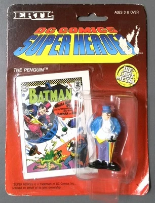 Figuras de metal fundido a presión de superhéroes de DC Comics THE PENGUIN #718 - ERTL 1990, de colección Foto 1 de 4
