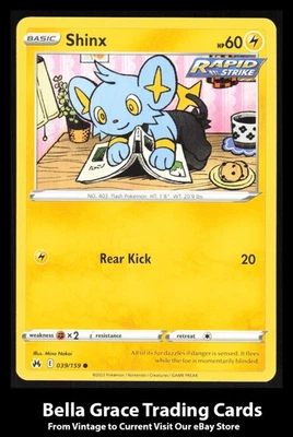 Shinx #039/159 Common Crown Zenith Pokemon TCG - Image 1 of 2