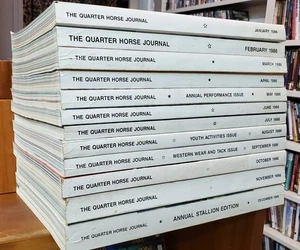 VTG Lot of 12 1986 Quarter Horse Journal Annual Stallion Ed. Racing Performance - Picture 1 of 13