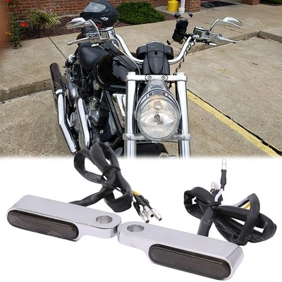 LED Turn Signals Indicator Amber Lights For Harley Sportster 1200 883 48 Softail - Image 1 of 4