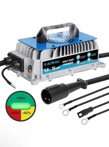 Club Car Charger 48V 18A Golf Cart Battery Charger Smart Club Car 48V Battery... - Picture 1 of 6