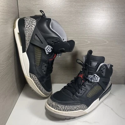 Nike Air Jordan Spizike Negro Cemento 2017 Talla 13 315371-034 Negro Blanco OG Foto 1 de 4