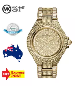 NEW MICHAEL KORS CAMILLE MK5720 ALL GOLD/CRYSTAL QUARTZ WOMENS LADIES WATCH - Picture 1 of 11