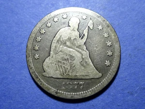 Cuarto de cuarto libertad sentada 1877-CC en muy buen estado - Imagen 1 de 2