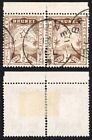 Brunei SG1 1/2c Brown Re-joined Pair CDS used Cat 48++ pounds