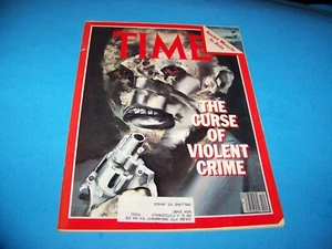 Time Magazine Vintage 1981 La malédiction du crime violent - Photo 1/4