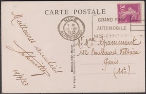 FRANCE:  OMEC (NIC115) NICE/GRAND PRIX/AUTOMOBILE (1933) - Picture 1 of 2