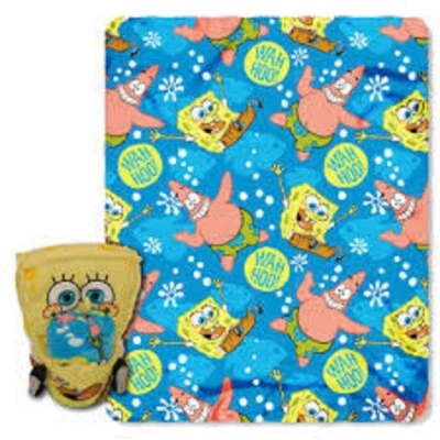 Bob Esponja Pantalones Cuadrados 10"-15" Abrazador Abrazable Peluche y 50" x 40" Lanzamiento-¡Nuevo! Foto 1 de 2