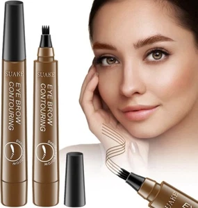 Mking Pretty 4-tip Precision Liquid Eye Brow Contouring Pen 5ml #2 Dark Brown - Picture 1 of 17