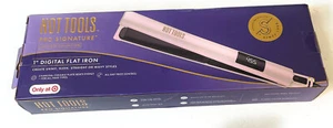 Hot Tools Pro Signature Collection 1" Digital Flat Hair Iron, Lavender - Picture 1 of 3