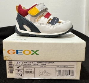 GEOX "Each" Sandal Navy Blue / White / Red (New with box) - Picture 1 of 1
