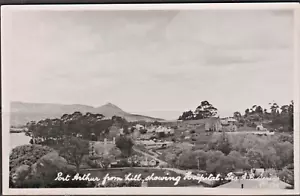(9) TASMANIA - PORT ARTHUR FROM HILL, HOSPITAL POSTCARD. A. B. SERIES, No 134 - Picture 1 of 2